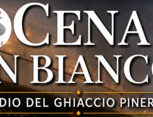 Cena in bianco allo stadio del ghiaccio!